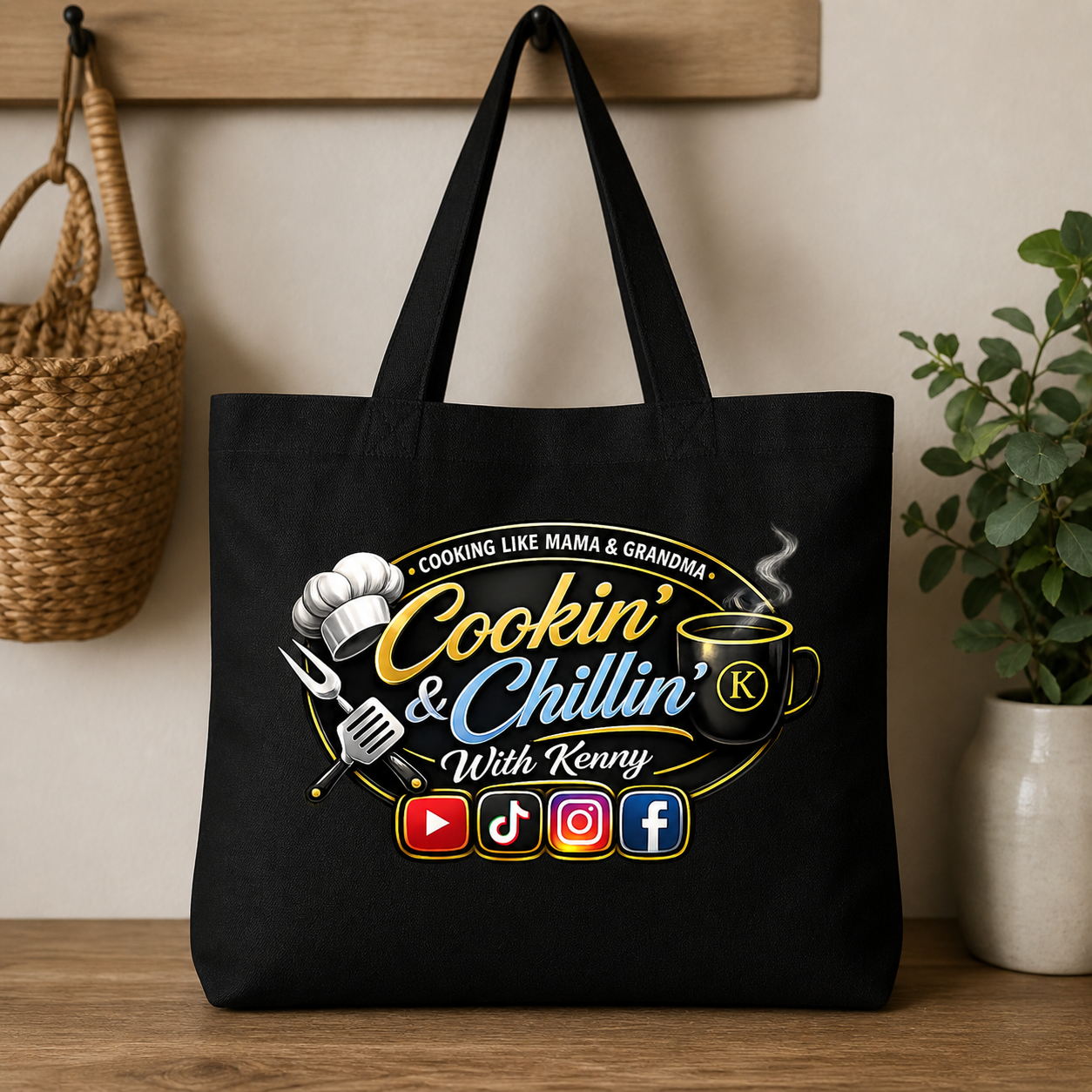 Cookin' & Chillin' Cotton Tote