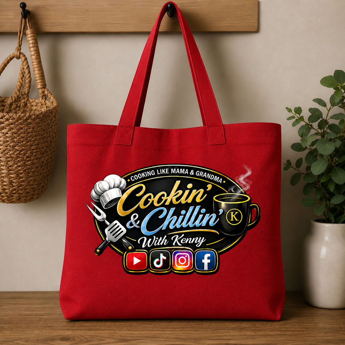 Cookin' & Chillin' Cotton Tote