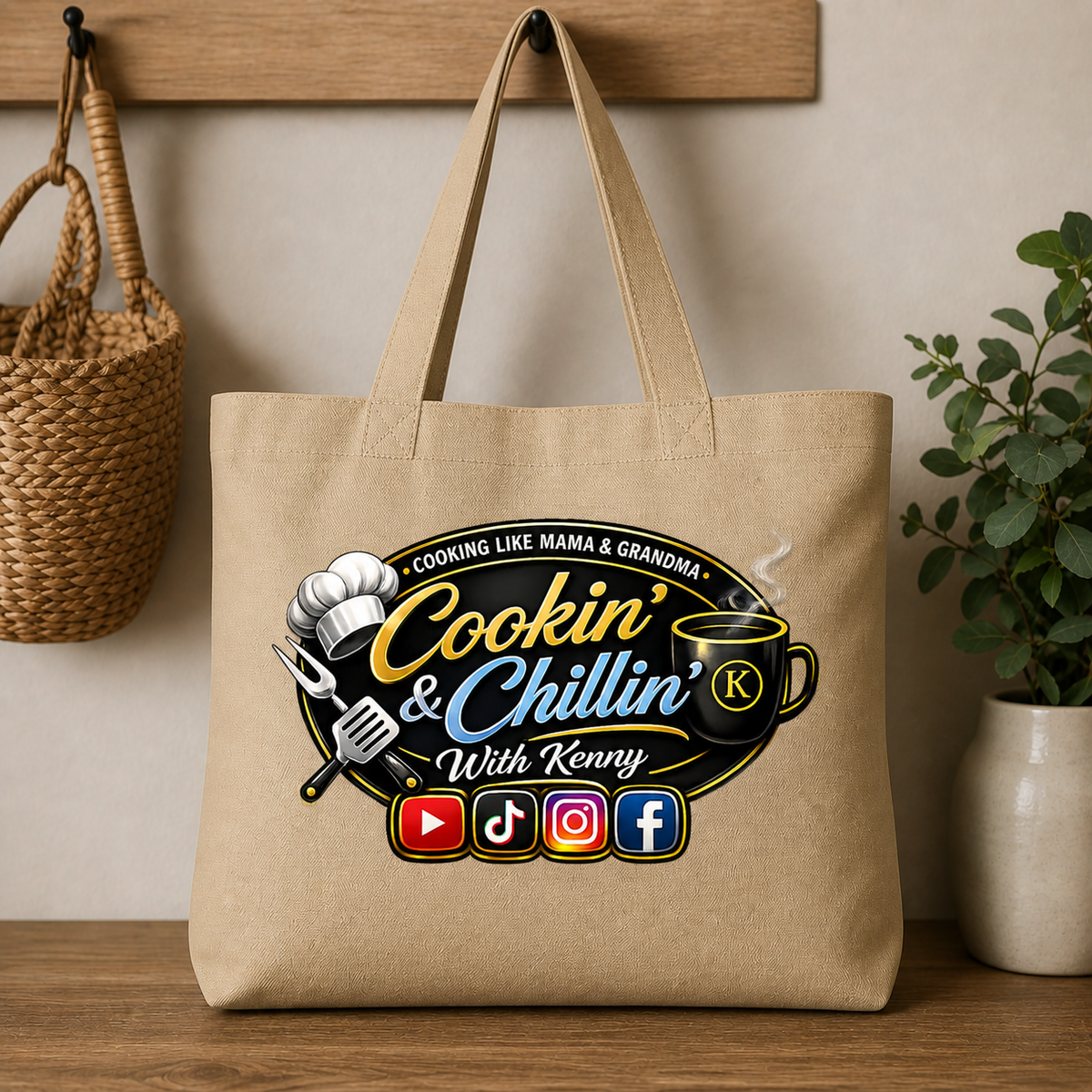 Cookin' & Chillin' Cotton Tote